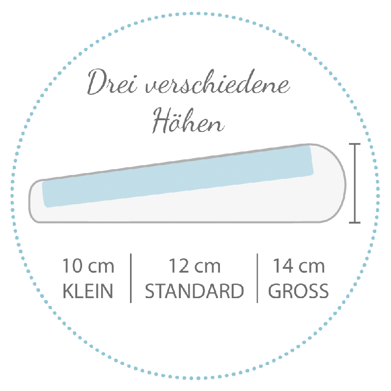 Nackenstützkissen PEARLFUSION 72cm Breit 14cm Hoch weiß